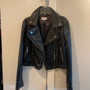 Leather Jacket with Studs